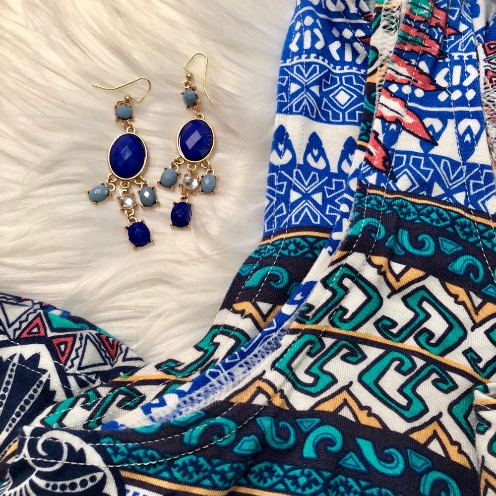 Xhilaration Beaded Dangle Statement Earrings